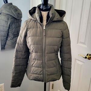Abercrombie & Fitch Olive Green Cold Weather Jacket Small